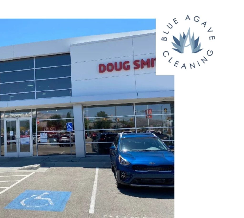 Clean Storefront Signs Storefront Cleaning in Utah County | Blue Agave Cleaning